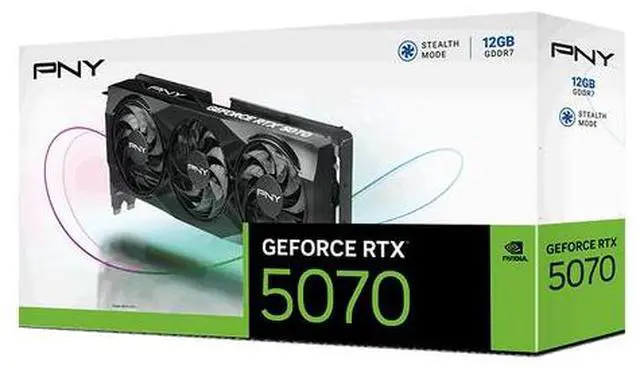 Alt view image 6 of 20 - PNY NVIDIA GeForce RTX 5070 Graphic Card 12 GB GDDR7 Full-height
