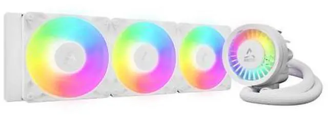 Main image of ARCTIC ACFRE00188A Liquid Freezer III Pro 360 A-RGB AIO CPU Cooler, Water Cooling 38 mm Radiator, AMD AM5/AM4, Intel LGA1851/1700 (White)