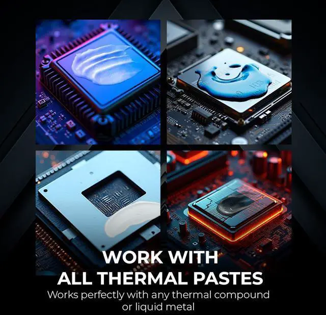 Alt view image 4 of 6 - AAAwave Thermal Paste Spreader - Spatula for Applying and Spreading Thermal Paste or Liquid Metal on CPU, GPU and Heatsinks Pack of 3