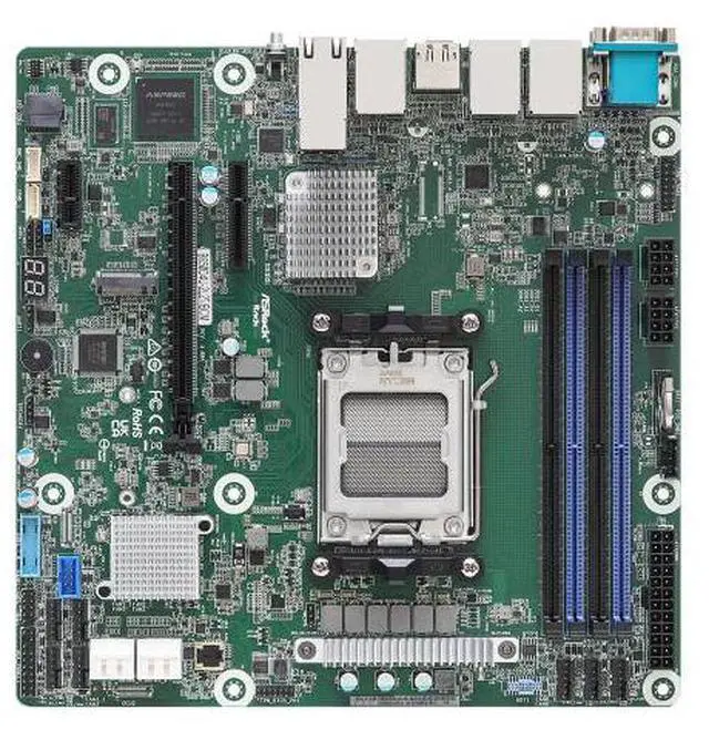 Main image of ASRock Rack B650D4U-2L2T/BCM Micro-ATX Server Motherboard Single Socket AMD EPYC 4004 and AMD Ryzen 9000/8000/7000 Series Processors (LGA 1718) B650E PCIe 5.0 Dual 10G Lan