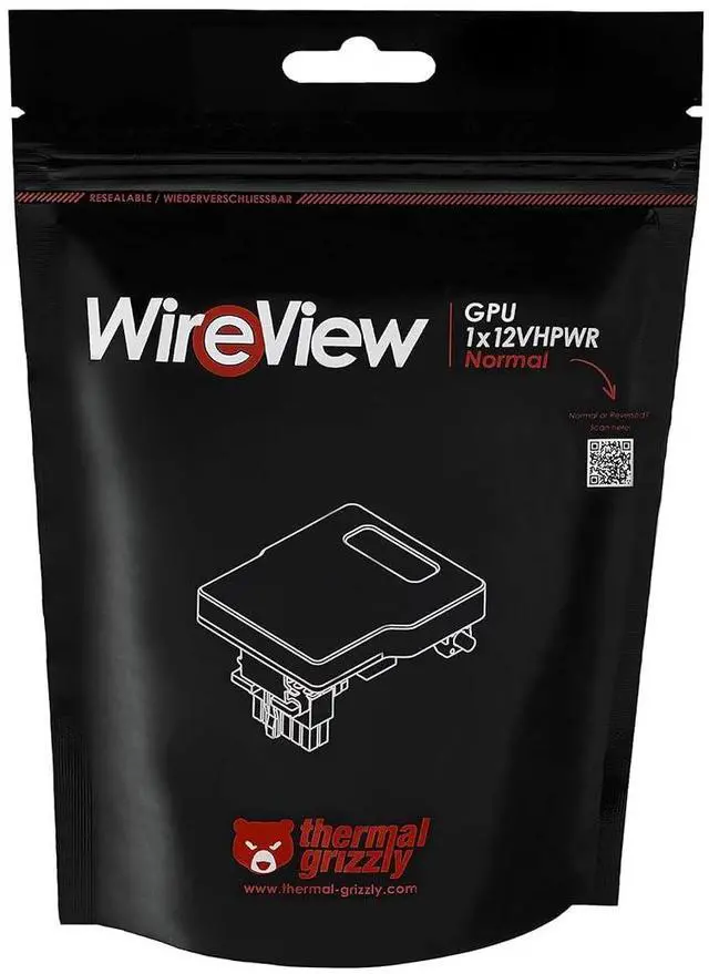 Alt view image 6 of 6 - Thermal Grizzly TG-WV-H1N WireView GPU 1x12VHPWR (Normal)