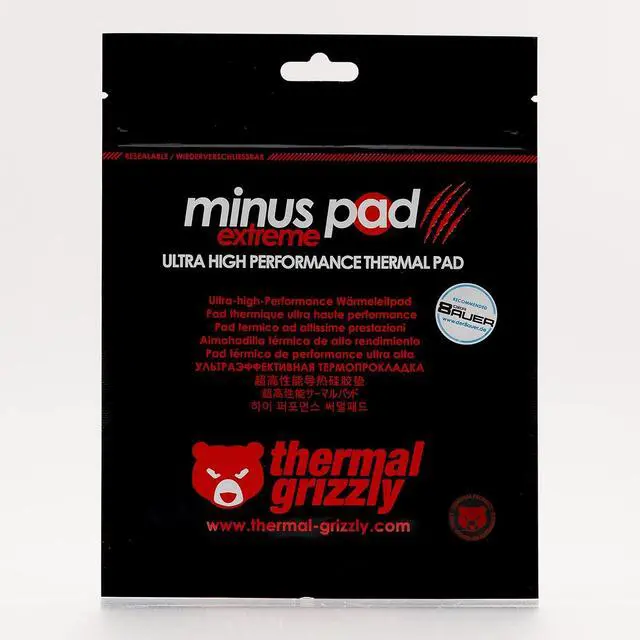 Alt view image 4 of 6 - Thermal Grizzly TG-MPE-120-20-05-R Minus Pad Extreme (120x20x0,5mm) - Self-Adhesive Cooling Conductive Thermal Pad