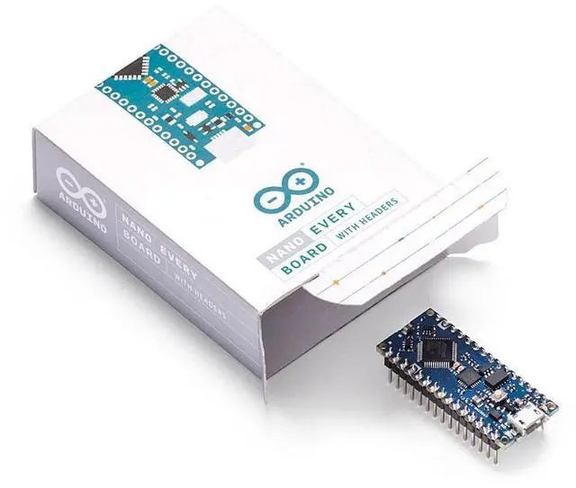 Alt view image 4 of 5 - Arduino ABX00033 Nano Every w/ headers Compact ATmega4809 Microcontroller w/ Micro USB, 20 Digital I/O, 6 Analog Inputs
