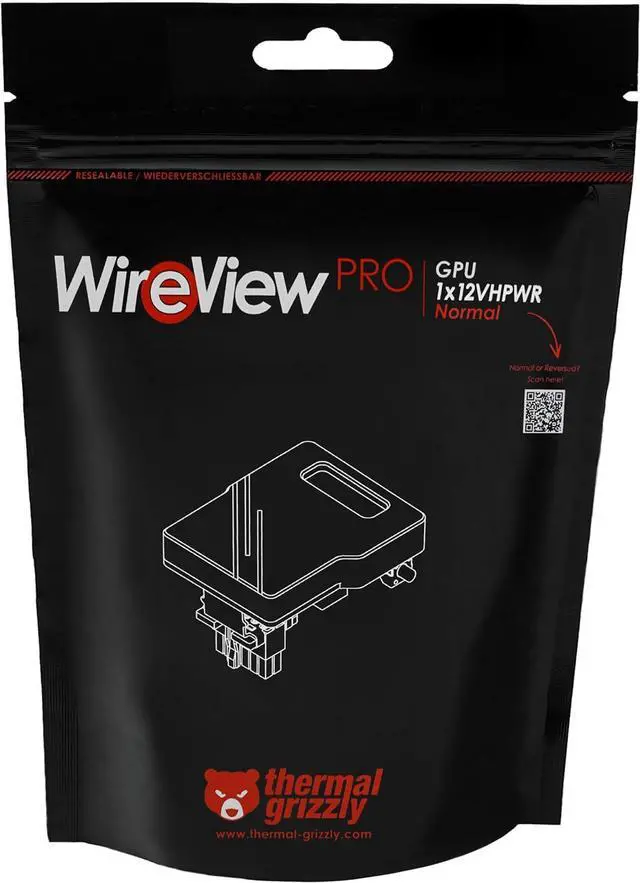 Alt view image 4 of 5 - Thermal Grizzly TG-WV-P-H1N WireView Pro GPU 1x12VHPWR Normal