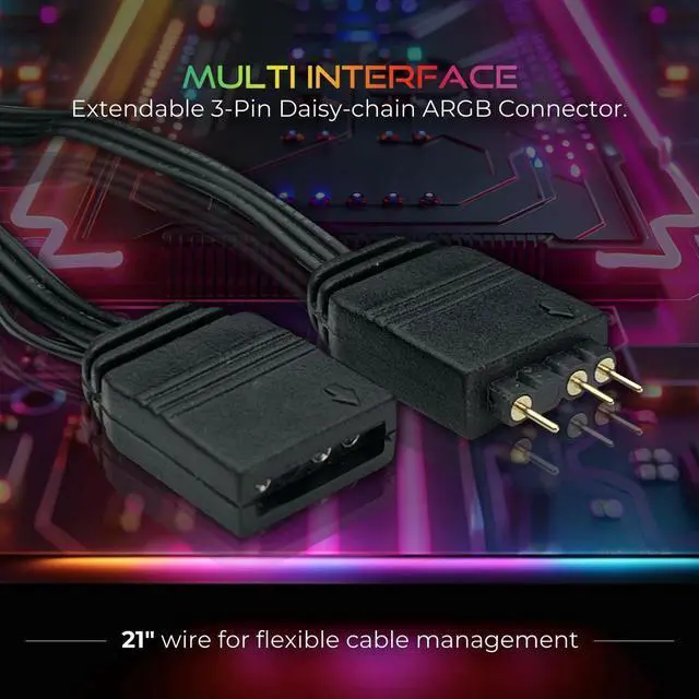 Alt view image 5 of 7 - AAAwave AURAWAVE GPU Support Bracket, Anti-Sag Video Card Holder, Adjustable Height GPU Bracket with Magnet Base, 5V 3PIN ARGB Graphics Card Brace Support 67-110mm (Black)