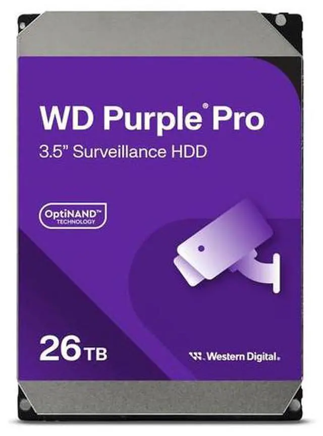 Main image of WD WD260PURP 26TB WD Purple Pro Surveillance Internal Hard Drive HDD - SATA 6 Gb/s, 512 MB Cache, 3.5"