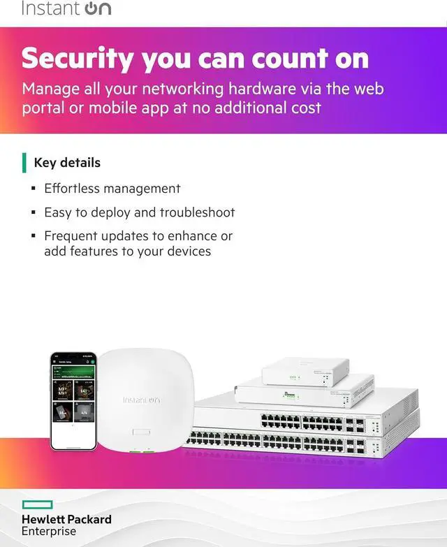 Alt view image 6 of 7 - HPE Networking Instant On SG2505P Secure Gateway, 5-port SmartRate 2.5G PoE+ 64W | S0G34A#ABA