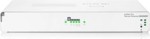 Main image of HPE Networking Instant On SG2505P Secure Gateway, 5-port SmartRate 2.5G PoE+ 64W | S0G34A#ABA