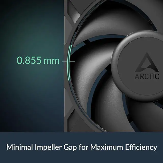 Alt view image 7 of 7 - Arctic ACFAN00305A P12 Pro Premium Fan, 120 mm PWM Fan, 600-3000 RPM, 0 RPM <5% PWM, Fluid Dynamic Bearing, 4-Pin (Black)