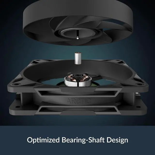 Alt view image 5 of 7 - Arctic ACFAN00305A P12 Pro Premium Fan, 120 mm PWM Fan, 600-3000 RPM, 0 RPM <5% PWM, Fluid Dynamic Bearing, 4-Pin (Black)