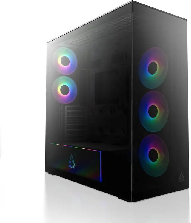 Main image of Arctic ACPCC00015A Xtender PC Case-Mid Tower-Tempered Glass Panel-Included A-RGB Fans (Black)