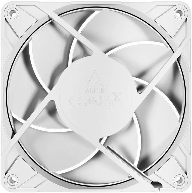 Alt view image 3 of 5 - Arctic ACFAN00308A P12 Pro PST 120 mm PWM Fan with Y-Cable Splitter, 600-3000 RPM, Fluid Dynamic Bearing, 4-Pin - White
