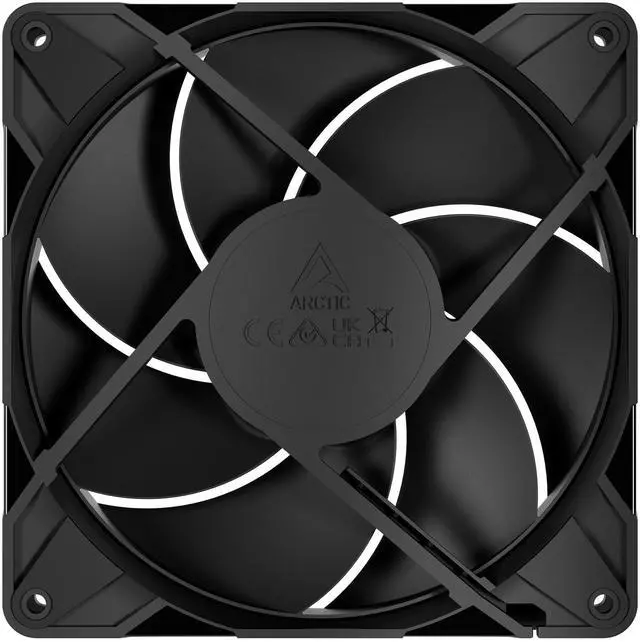 Alt view image 3 of 5 - Arctic ACFAN00313A P14 Pro 140 mm PWM Fan, 400-2500 RPM, 0 RPM <5% PWM, Fluid Dynamic Bearing, 4-Pin - Black