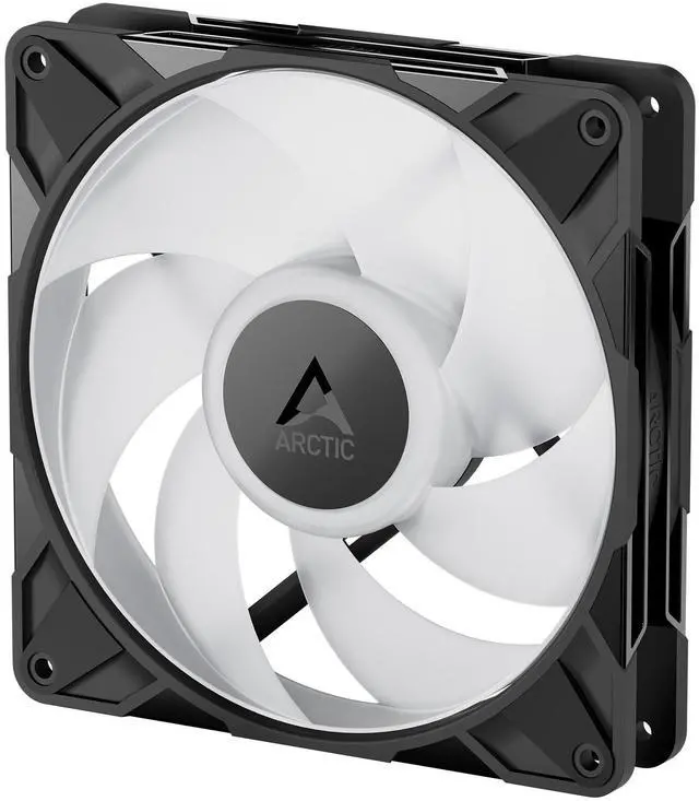 Alt view image 2 of 5 - Arctic ACFAN00320A P14 Pro A-RGB140mm PWM Fan w/ Y-Cable Splitter,400-2500 RPM,Fluid Dynamic Bearing,4-Pin 3 Pack-Black