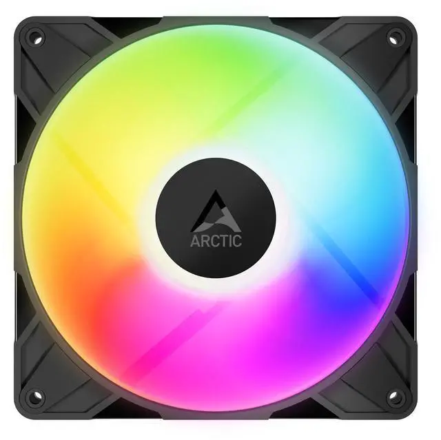 Alt view image 2 of 7 - Arctic ACFAN00315A P14 Pro A-RGB140 mm PWM Fan w/ Y-Cable Splitter, 400-2500 RPM Fluid Dynamic Bearing,4-Pin - Black