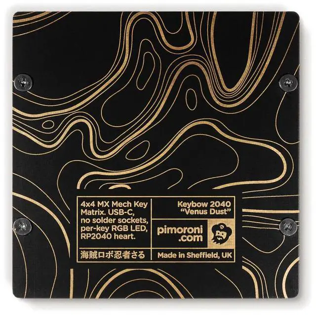Alt view image 3 of 5 - Pimoroni PIM565 Keybow 2040 - Clicky keys A luxe all-in-one 16 key mini mechanical keyboard customisable RGB lighting