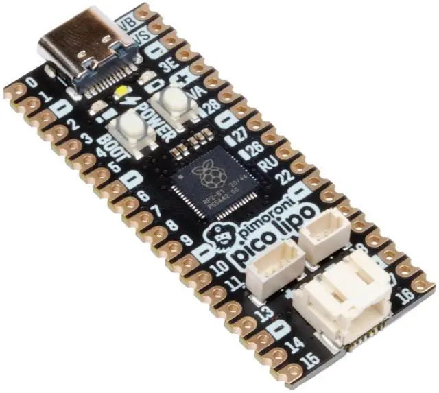 Alt view image 2 of 4 - Pimoroni PIM560 Pico LiPo 16MB RP2040-powered microcontroller USB-C