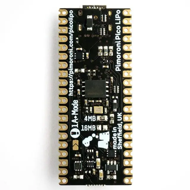 Alt view image 3 of 4 - Pimoroni PIM560 Pico LiPo 16MB RP2040-powered microcontroller USB-C
