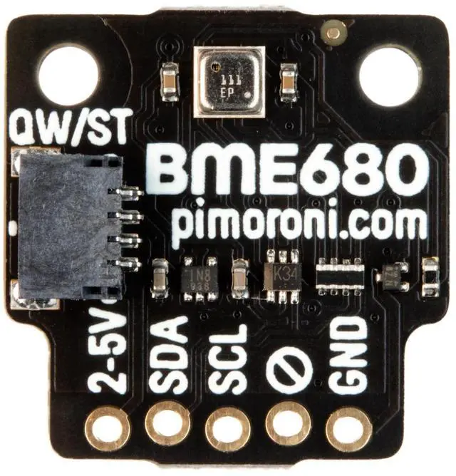 Main image of Pimoroni PIM357 BME680 Breakout - Air Quality, Temperature, Pressure, Humidity Sensor Raspberry Pi and Arduino-compatible