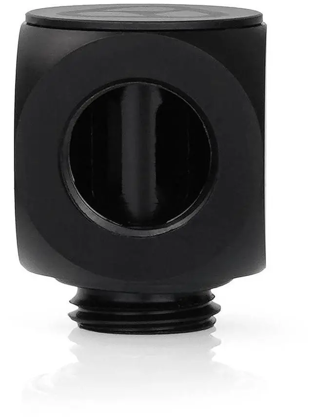 Alt view image 2 of 3 - Thermal Grizzly TG-DM-FIT-0003 DeltaMate Rotary - 90° Black Water Cooling Fitting  G1/4'' Thread, CNC-Machined Brass Matte-Black
