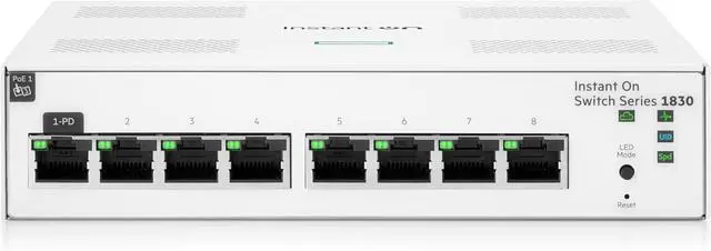 Main image of HPE Networking Instant On 8-Port Gigabit Managed Switch 1830 (JL810A#ABA)