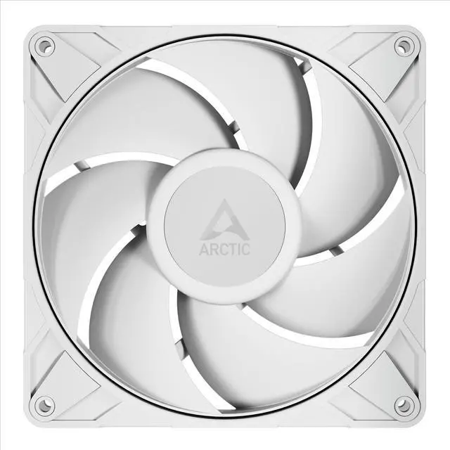 Alt view image 2 of 5 - Arctic ACFAN00317A P14 Pro PST 140 mm PWM Fan w/ Y-Cable Splitter, 400-2500 RPM,Fluid Dynamic Bearing, 4-Pin - White