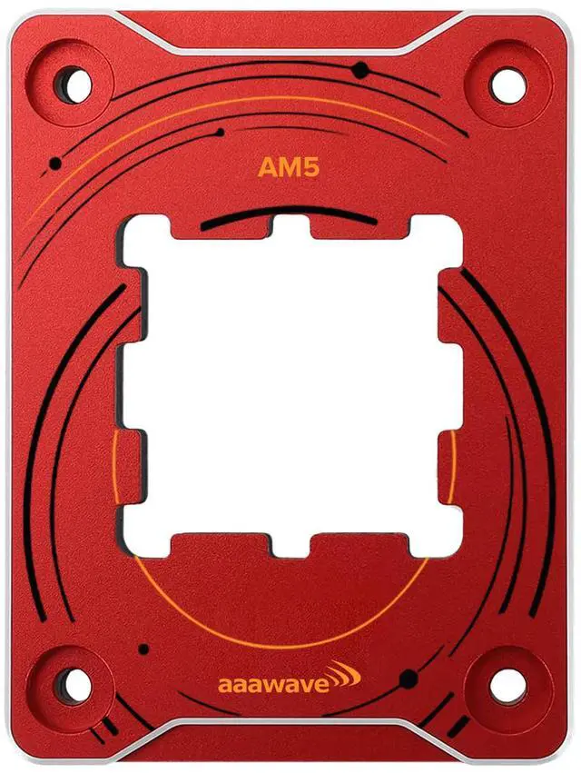 Main image of AAAwave AM5 CPU Contact Sealing Frame, Anti-Bending Contact Frame & Fixing Frame,  CPU Guard Protects AM5 Socket Components - Red