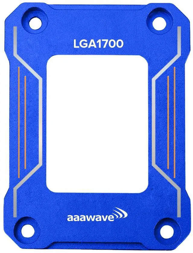 Main image of AAAwave LGA1700 CPU Contact Frame, Anti-Bending Fixing Bracket for Intel 12th/13th/14th Gen, Even Pressure CPU Guard, Aluminum Alloy Blue Contact Frame with Screwdriver - Blue