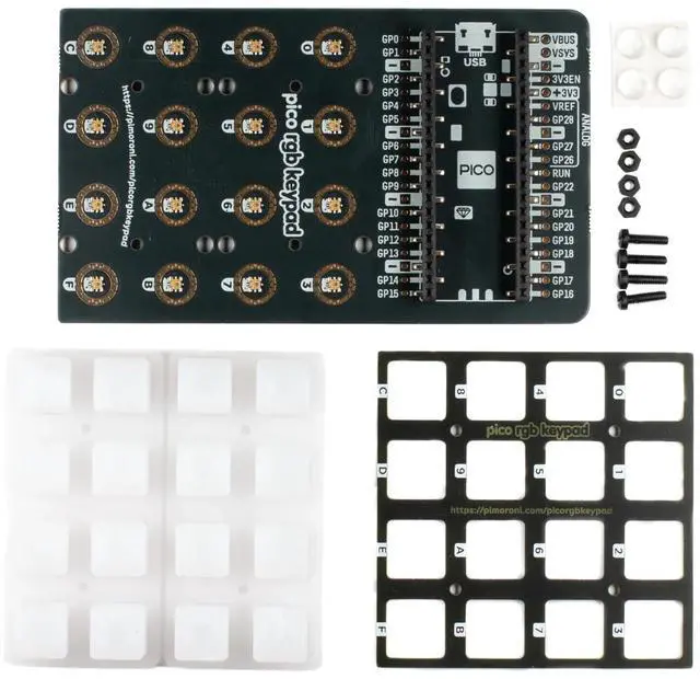 Alt view image 2 of 4 - Pimoroni PIM551 Pico RGB Keypad Base compatible with Raspberry Pi Pico