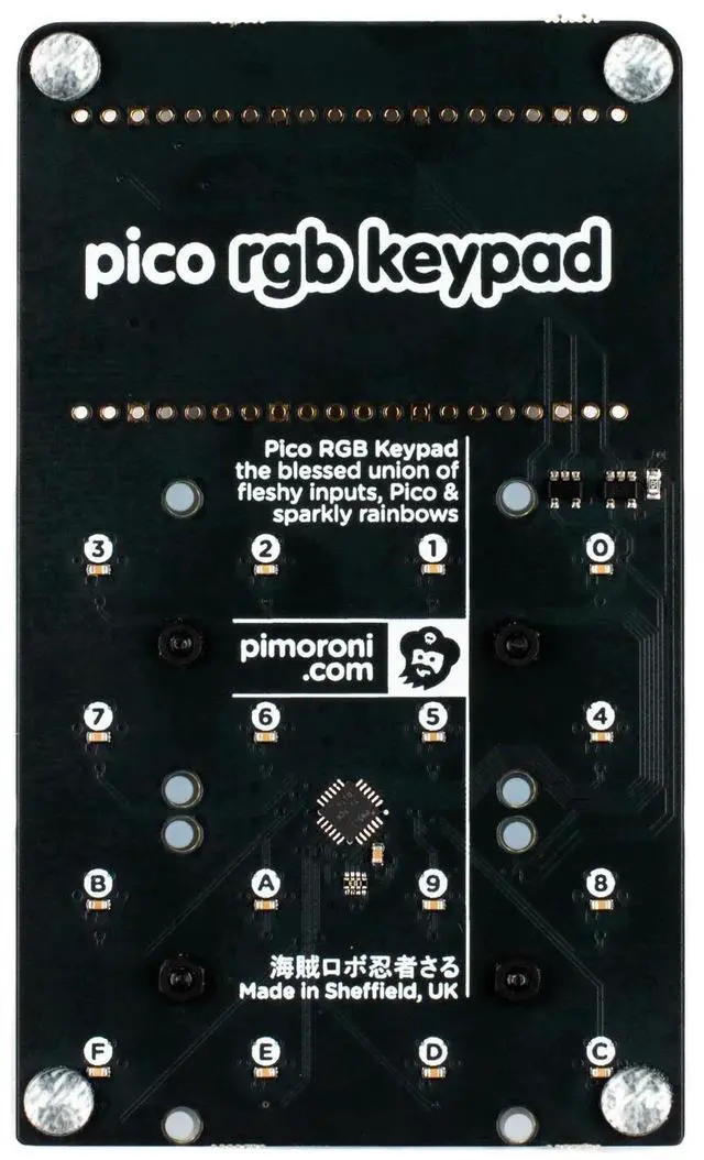 Alt view image 3 of 4 - Pimoroni PIM551 Pico RGB Keypad Base compatible with Raspberry Pi Pico