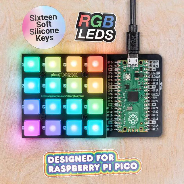 Alt view image 4 of 4 - Pimoroni PIM551 Pico RGB Keypad Base compatible with Raspberry Pi Pico