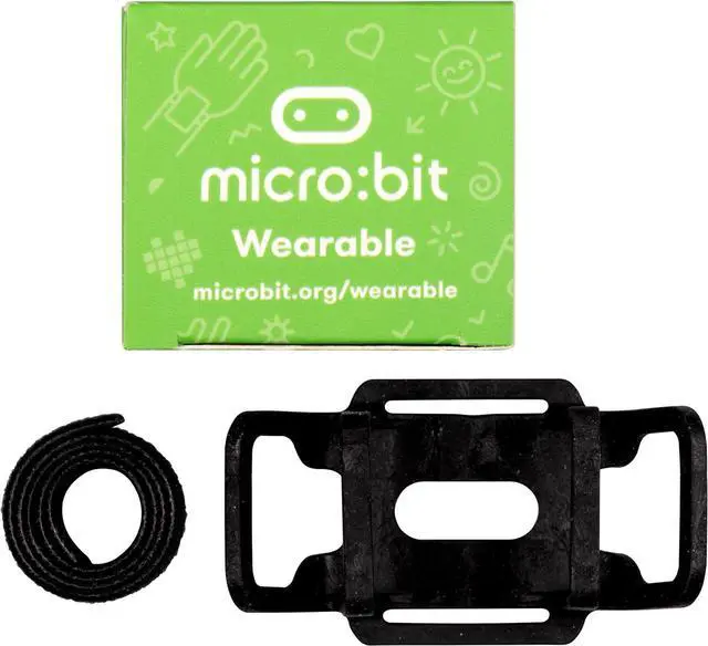 Alt view image 5 of 5 - Micro:bit MEFWSV1 Wearable Single Flexible holder design holds the micro:bit and a battery holder