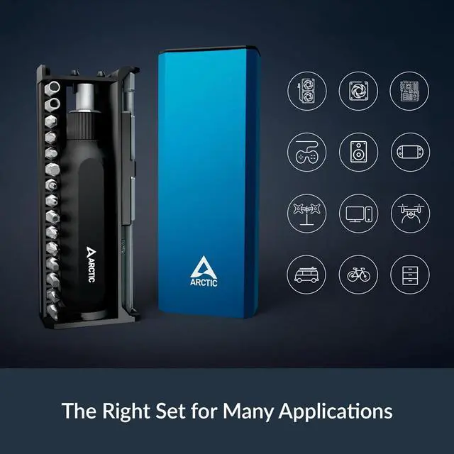 Alt view image 2 of 6 - Arctic AETLS00002A Ratchet Screwdriver Toolkit General household repairs, DIY projects, electronics repair