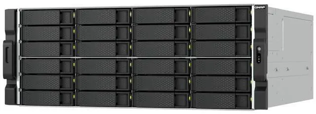 Main image of QNAP TS-H2477AXU-RP-R7-32G-US 4U 24-Bay QuTS hero NAS, AMD Ryzen 7000 series 8C16T, 32GB DDR5 non-ECC,2 x 550W redundant