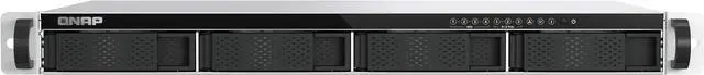 Main image of QNAP TS-H765EU-8G-US 1U 4-bay  3.5" SATA + 3 x E1.S/PCIe M.2 2280 short depth 12" rackmount NAS, Intel Atom x7405C 4C