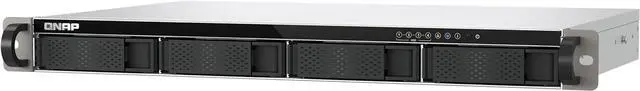 Main image of QNAP TS-433EU-US 4-Bay short-depth 12" ARM Corten-A55 4C 2.0GHz NAS, Male-G52 GPU, 4GB DDR4 RAM, 2.5GbE & USB 3.2 Gen