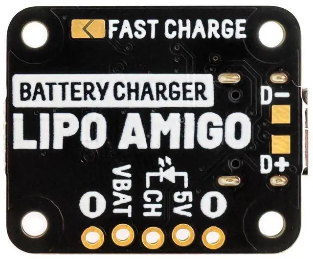 Main image of Pimoroni PIM611 LiPo Amigo (LiPo/LiIon Battery Charger)  LiPo Amigo, convenient USB-C