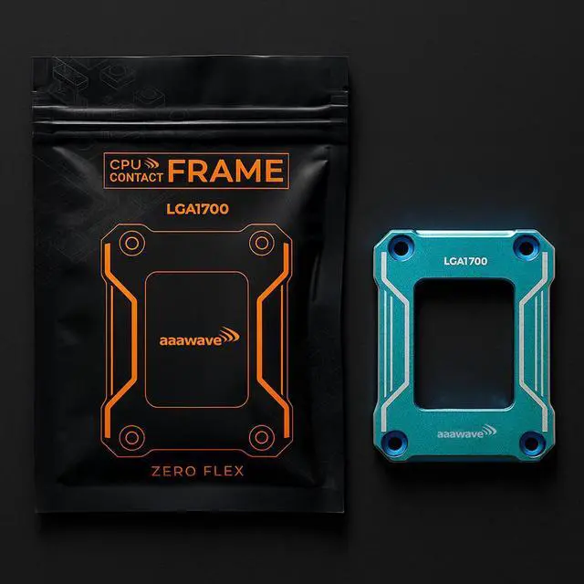 Alt view image 6 of 7 - AAAwave LGA1700 CPU Contact Frame, Anti-Bending Fixing Bracket for Intel 12th/13th/14th Gen, Even Pressure CPU Guard, Aluminum Alloy Blue Contact Frame with Screwdriver - Blue