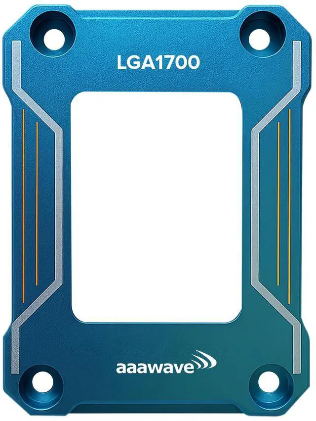 Main image of AAAwave LGA1700 CPU Contact Frame, Anti-Bending Fixing Bracket for Intel 12th/13th/14th Gen, Even Pressure CPU Guard, Aluminum Alloy Blue Contact Frame with Screwdriver - Blue