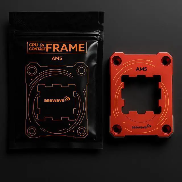 Alt view image 6 of 7 - AAAwave AM5 CPU Contact Sealing Frame, Anti-Bending Contact Frame & Fixing Frame,  CPU Guard Protects AM5 Socket Components - Red
