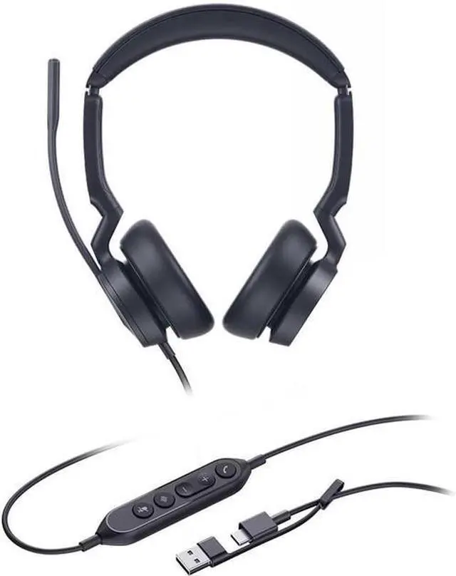 Main image of Yealink 1308182 UH46 Dual Teams - Professional Wired Headset USB-C/A - Microsoft Teams certified