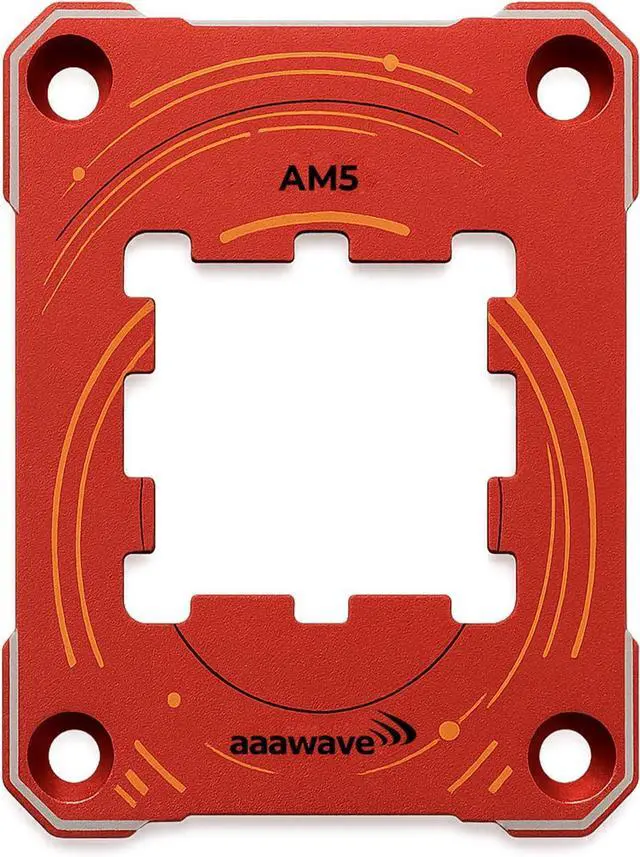 Main image of AAAwave AM5 CPU Contact Sealing Frame, Anti-Bending Contact Frame & Fixing Frame, CPU Guard Protects AM5 Socket Components - Red