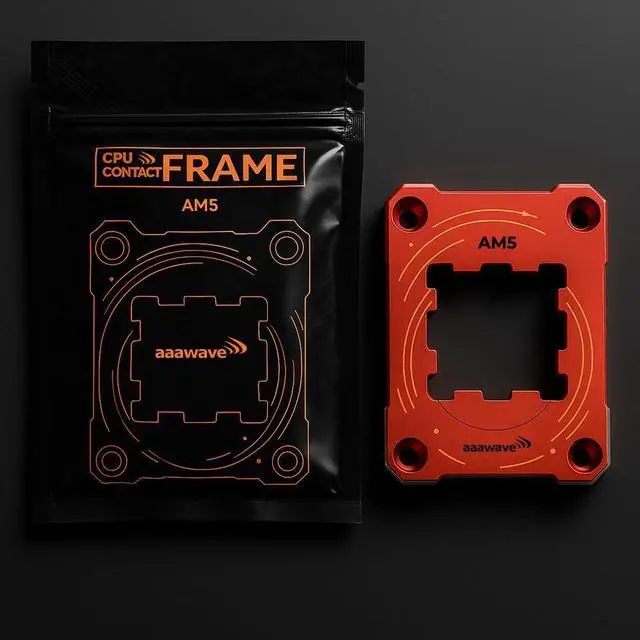 Alt view image 6 of 7 - AAAwave AM5 CPU Contact Sealing Frame, Anti-Bending Contact Frame & Fixing Frame, CPU Guard Protects AM5 Socket Components - Red