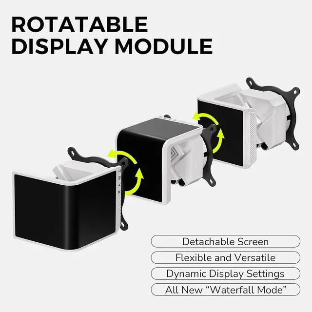 Alt view image 3 of 7 - TRYX L-P240L-AM2M-G0W PANORAMA SE 240 ARGB 240mm AIO Rotatable MOLED Curved Screen 3D Cooler Asetek Adela (White)