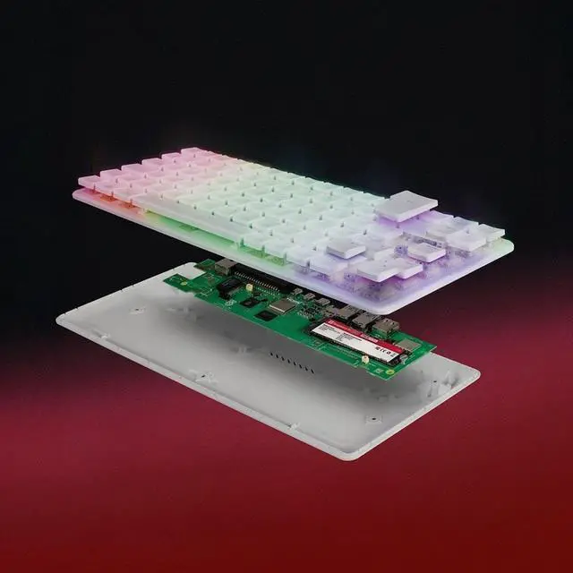 Alt view image 5 of 5 - Raspberry Pi SC1237 500+ Unit only, The ultimate all-in-one PC mechanical keyboard computer with RGB lighting