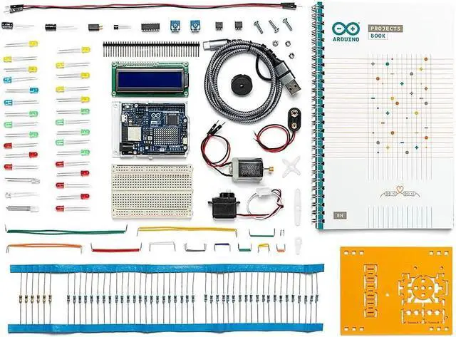 Main image of Arduino K000007_R4 Starter Kit R4 Learn Electronics & Coding w/ The UNO R4 WiFi Board, 13 Guided Projects Printed Book