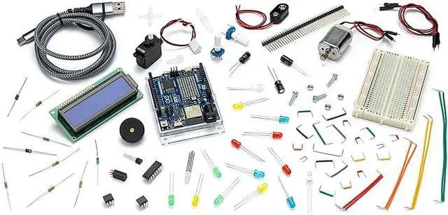 Alt view image 4 of 5 - Arduino K000007_R4 Starter Kit R4 Learn Electronics & Coding w/ The UNO R4 WiFi Board, 13 Guided Projects Printed Book