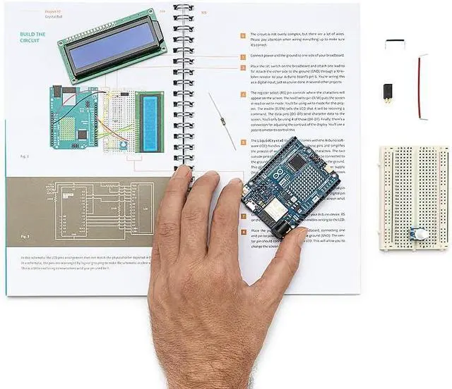 Alt view image 5 of 5 - Arduino K000007_R4 Starter Kit R4 Learn Electronics & Coding w/ The UNO R4 WiFi Board, 13 Guided Projects Printed Book