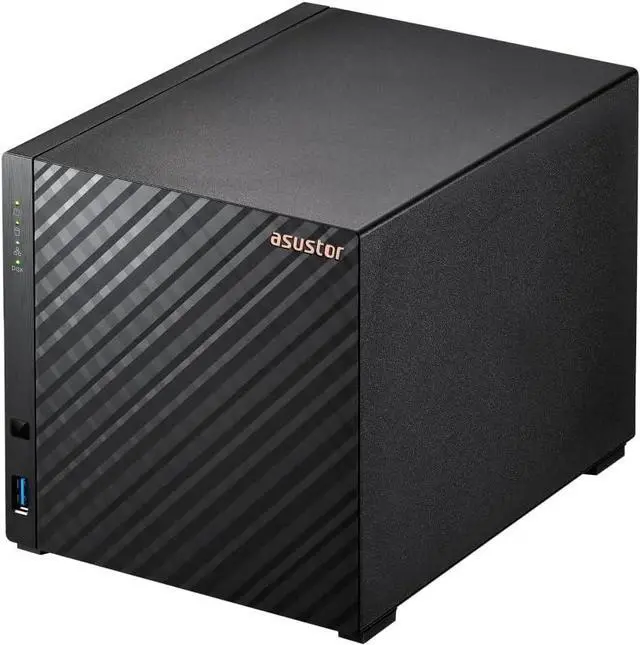 Alt view image 5 of 5 - Asustor AS1204T Drivestor 4 Gen 2, 4 Bay NAS, Quad-Core 1.7GHz CPU, 2.5GbE Port, 1GB DDR4, Three USB 3.0 (Diskless)