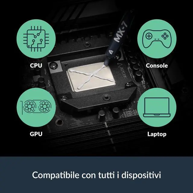 Alt view image 6 of 7 - Arctic ACTCP00090A MX-7 (4g) PREMIUM Performance Thermal Compound